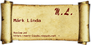 Márk Linda névjegykártya